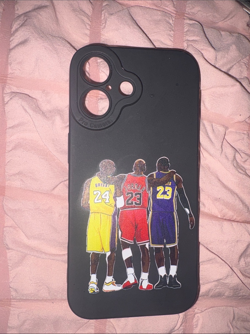 Black Basketball Legends Silicone Phone Case - Unbranded